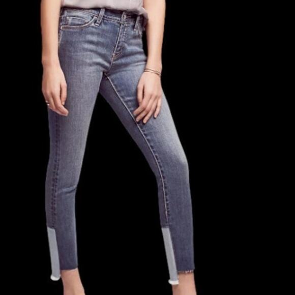 Pilcro and the Letterpress Anthropologie Script High High-Low Skinny Jeans - 25 - Picture 2 of 9